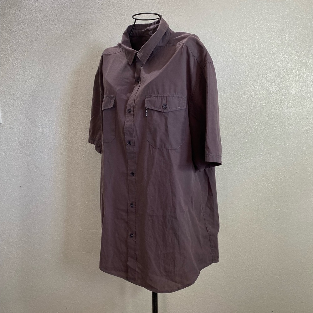 Ecko Unltd Grey collared button up shirt size XL - Picture 8 of 8